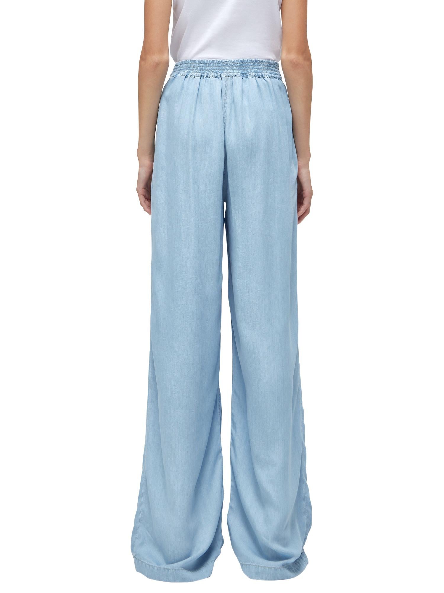 Blugirl Jeans wide leg met roze