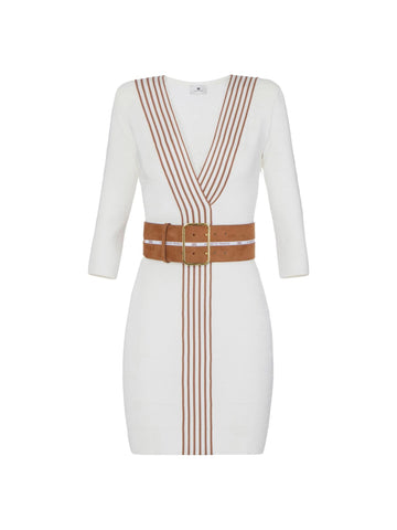 Elisabetta Franchi Abito con bande a righe