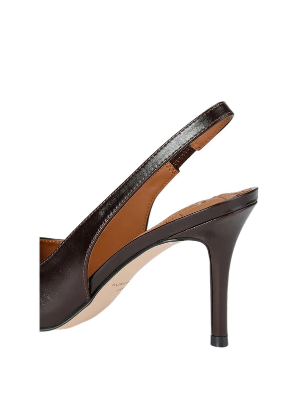 Décolleté slingback belgravia in pelle con tacco a spillo