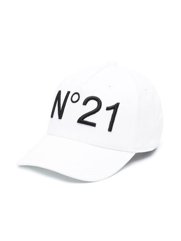 N°21 Cappello con logo ricamato