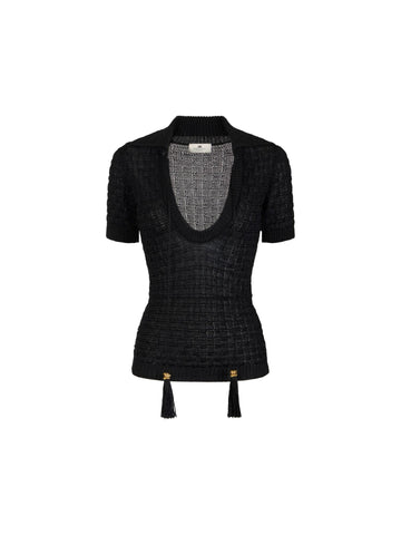 Elisabetta Franchi Maglia con nappine