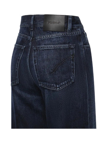Jeans amber wide leg cinque tasche in denim