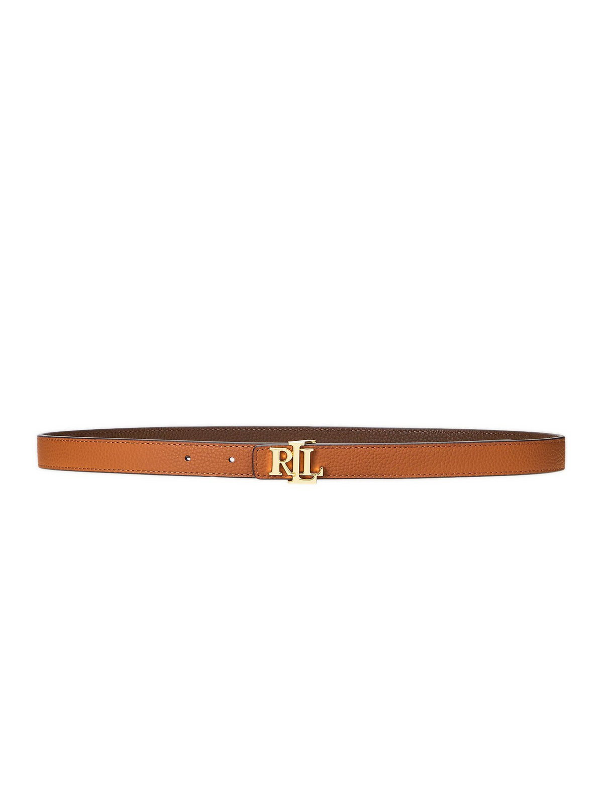 Cintura sottile reversibile in pelle con logo