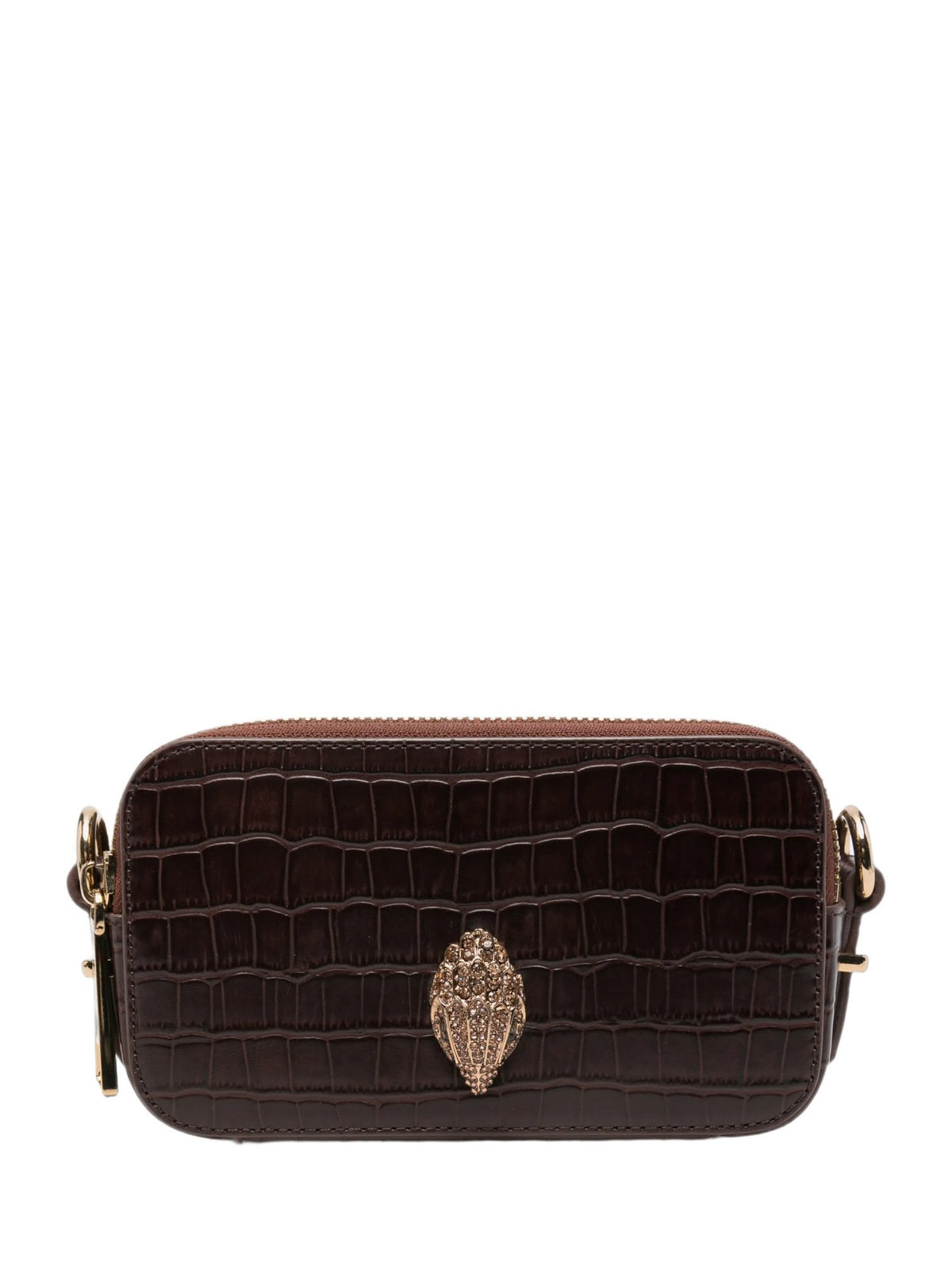 Borsa a tracolla kensington in pelle effetto coccodrillo