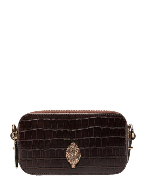 Borsa a tracolla kensington in pelle effetto coccodrillo
