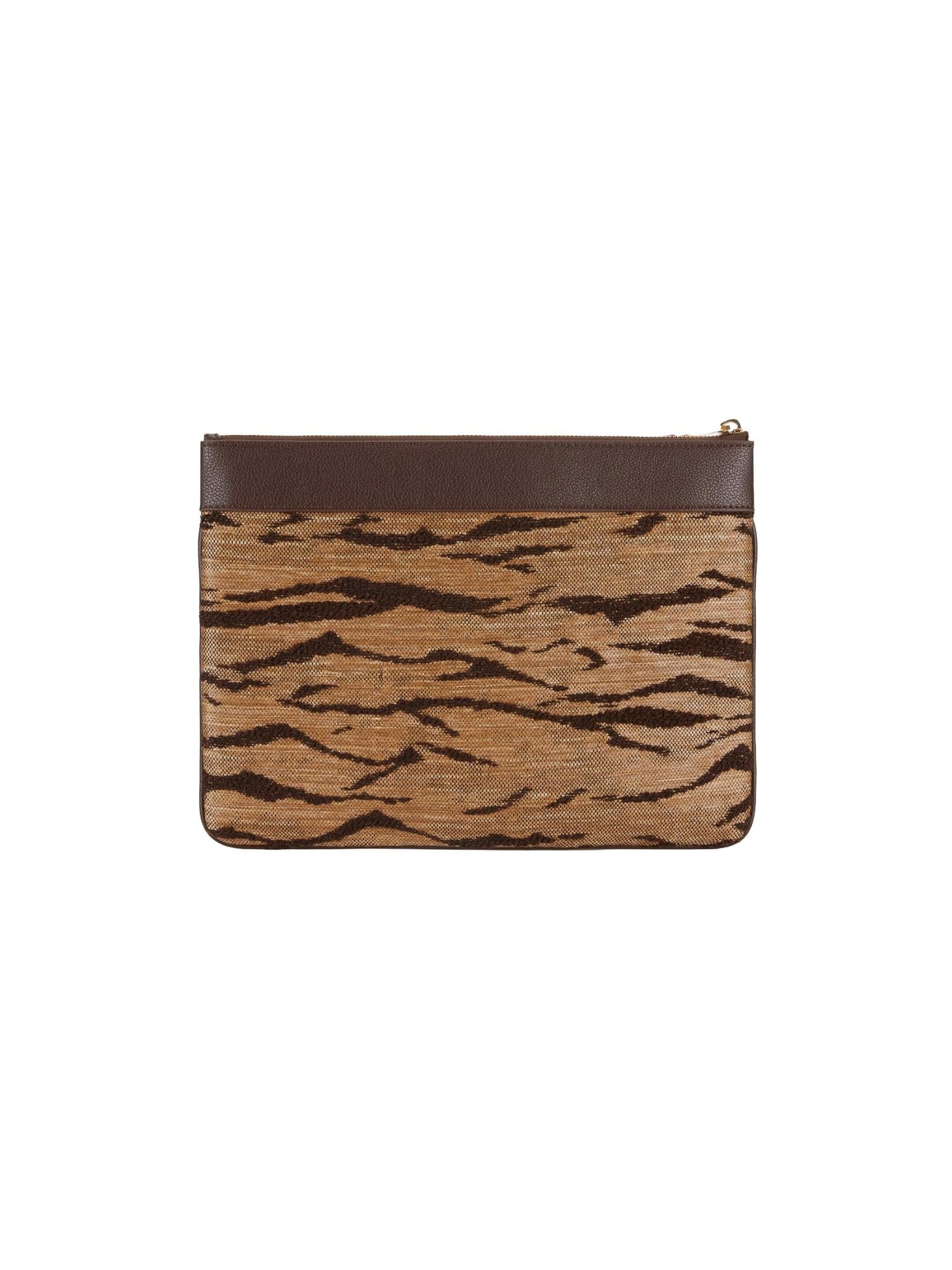 Elisabetta Franchi Pochette con stampa tigre
