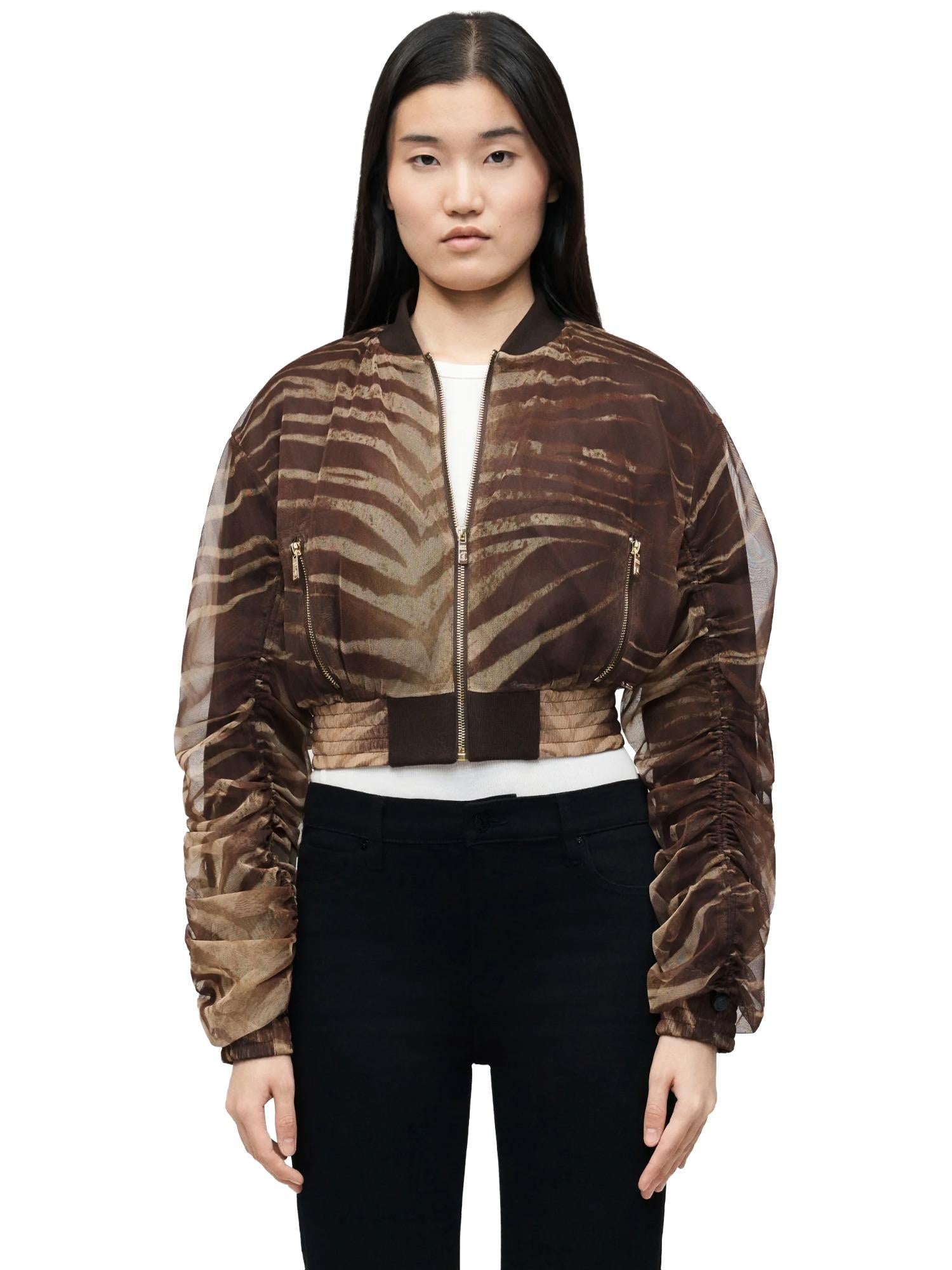 Just Cavalli Bomber con stampa animalier