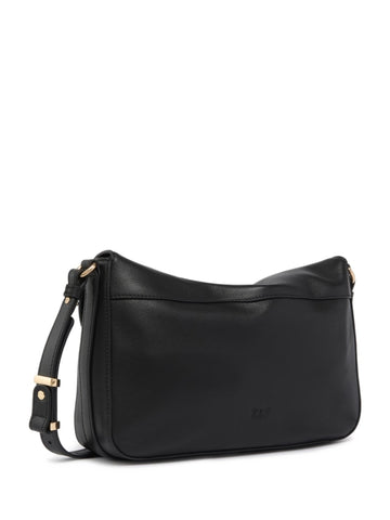 Borsa a Tracolla in Pelle Liscia con Fibbia Logo Love Birds