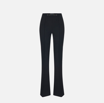 Pantaloni in doppio crêpe stretch