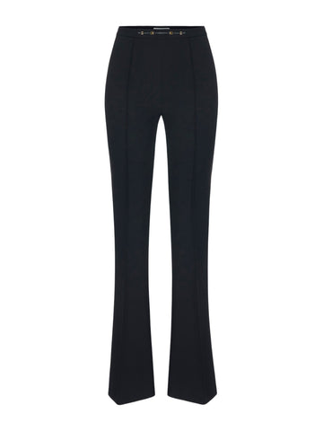 Pantaloni in doppio crêpe stretch