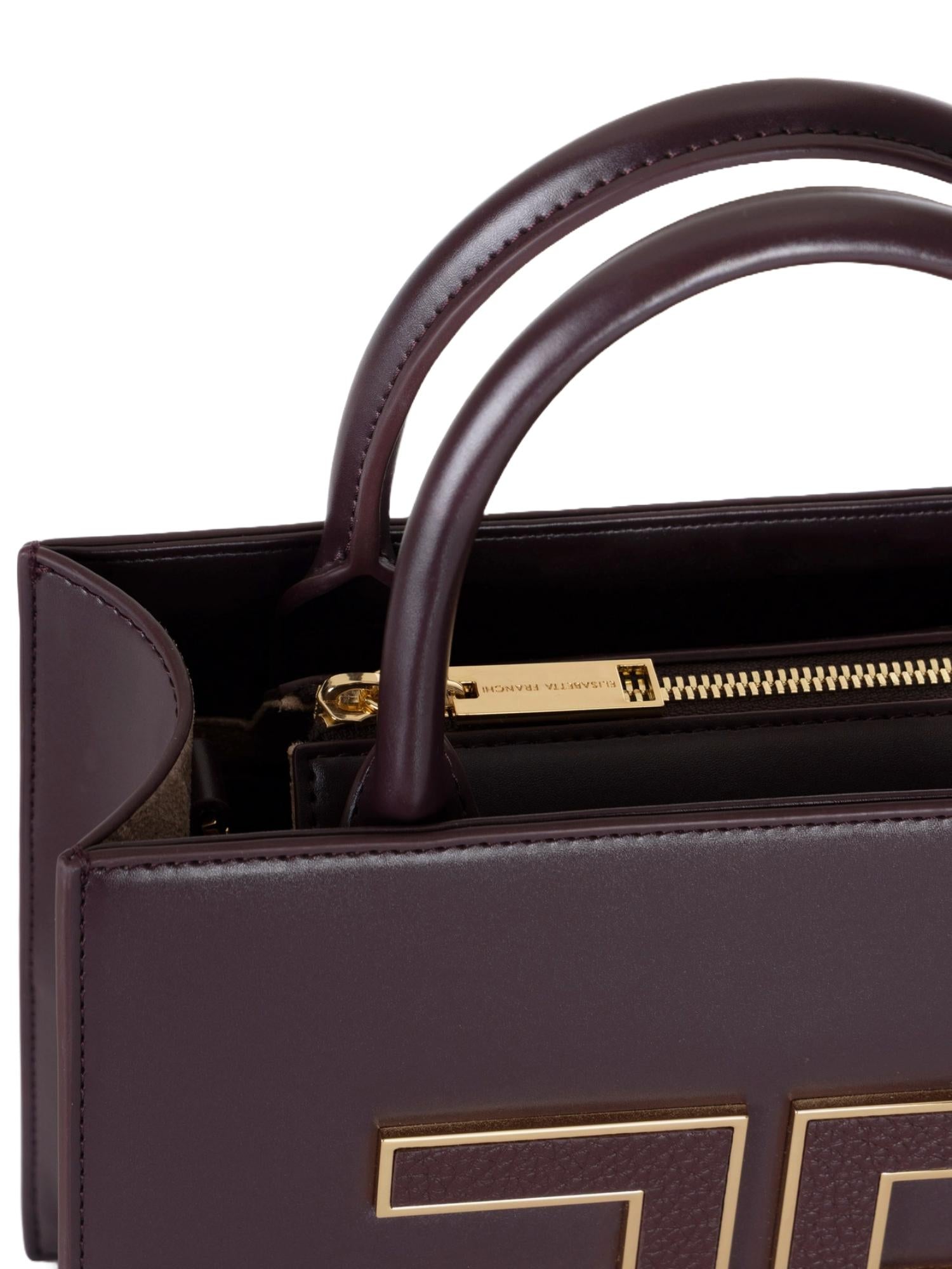 Elisabetta Franchi Borsa tote piccola con logo