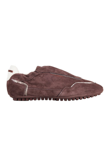Sneaker Bassa in suede marrone