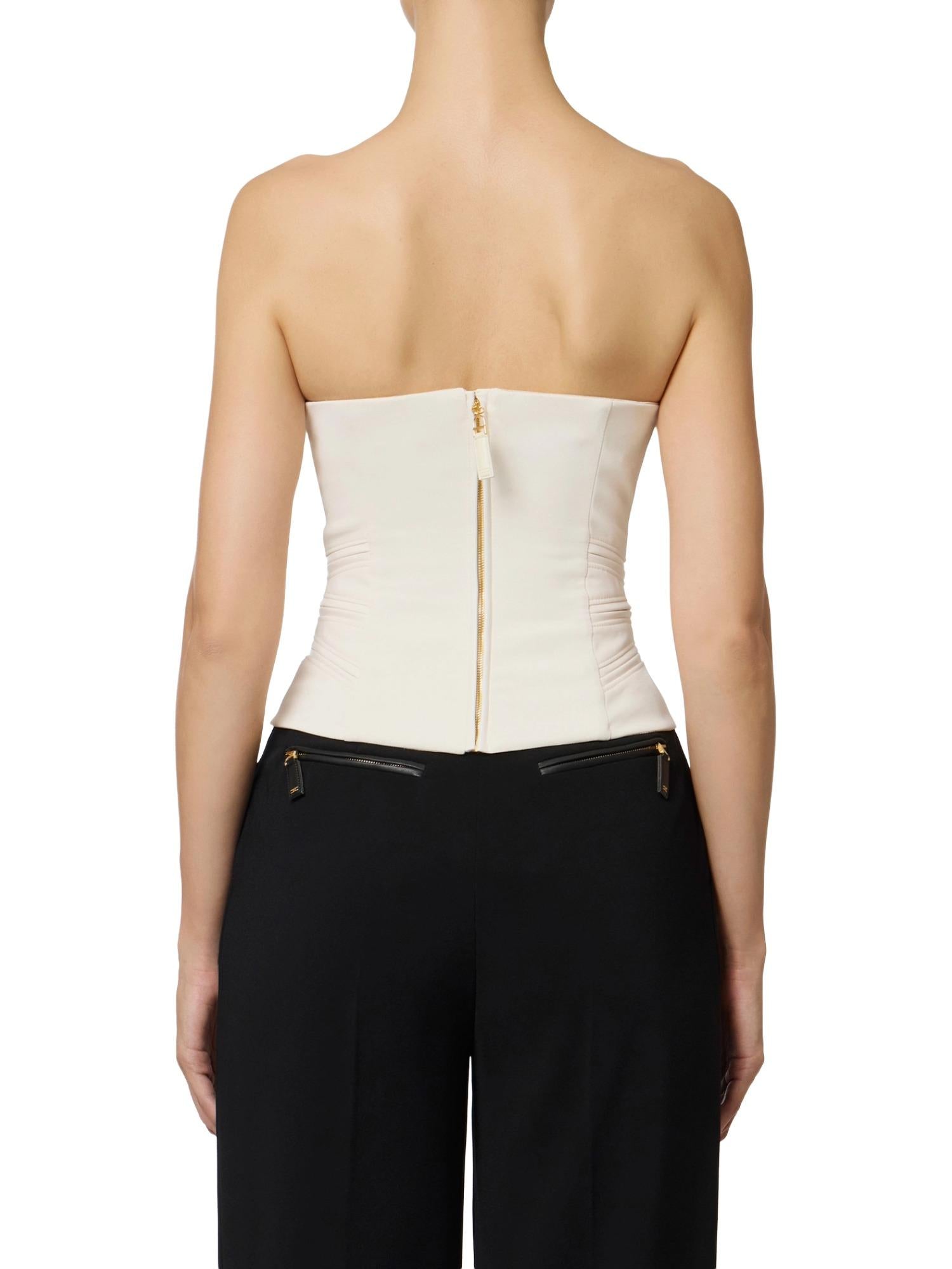 Elisabetta Franchi Top con dettagli zip