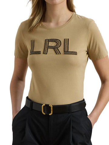 Lauren Ralph Lauren T-shirt con logo in perline Katlin