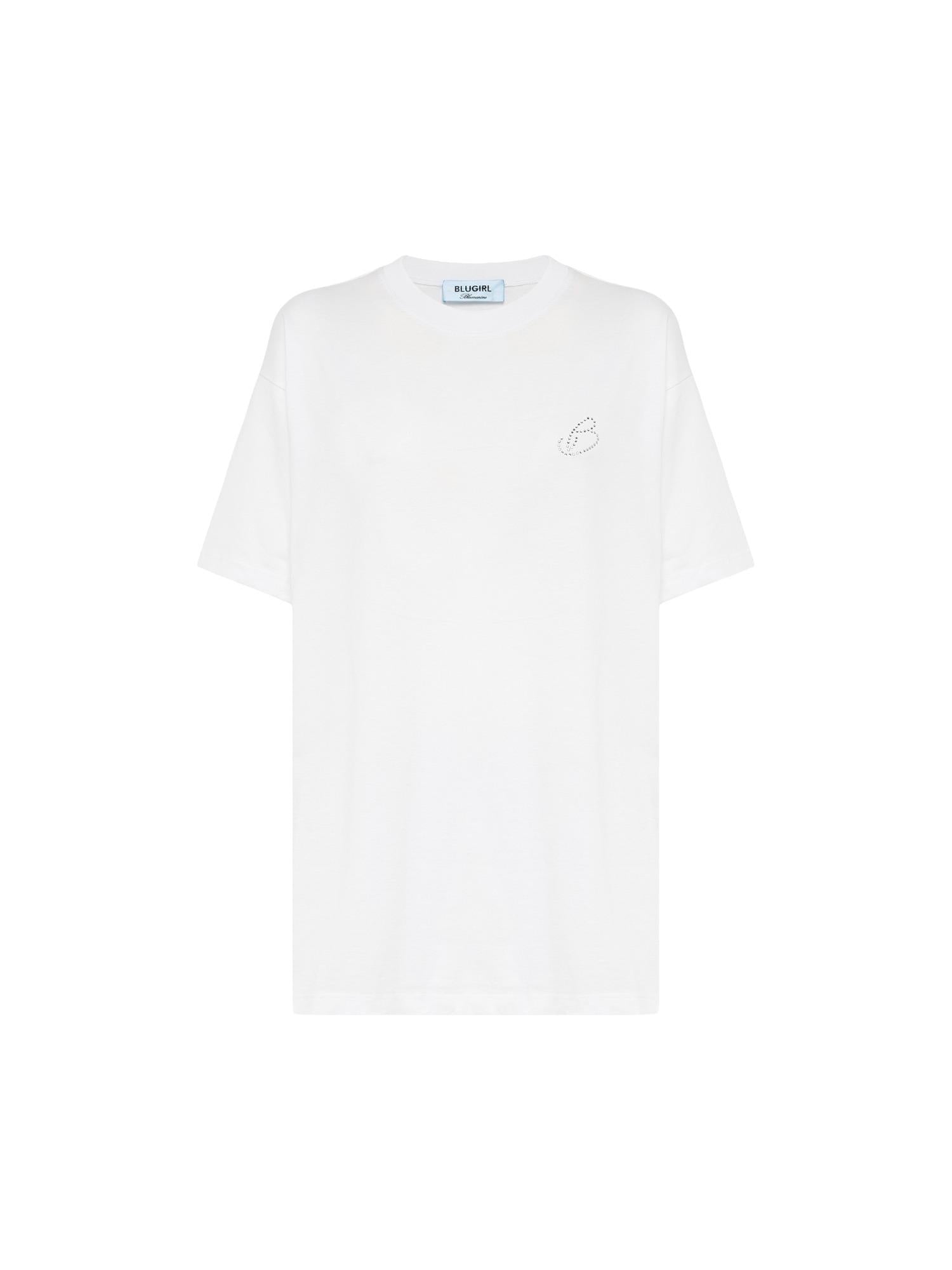 Blugirl T-shirt oversize con cristalli