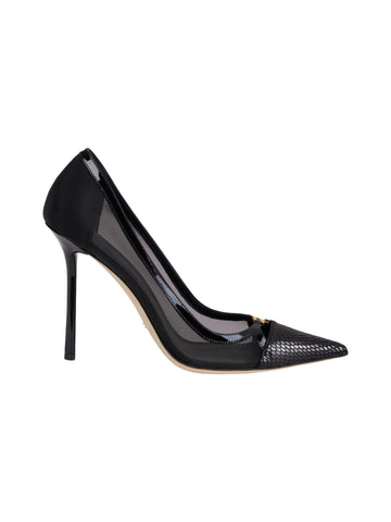 Elisabetta Franchi Decolletè 10,5 cm con punta effetto pitone