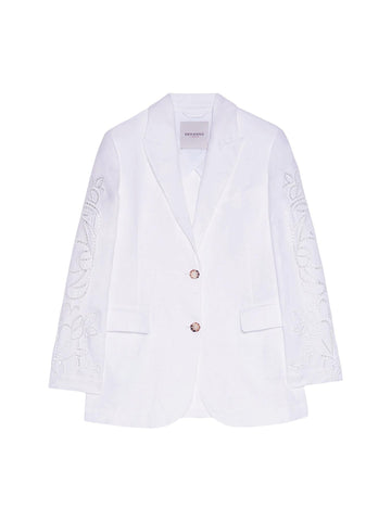 Ermanno Firenze Giacca con ricami San Gallo