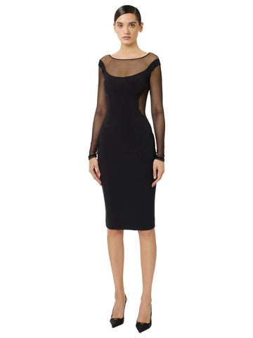 Elisabetta Franchi Abito in tulle cut-out