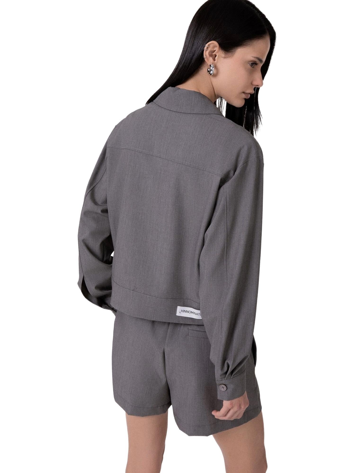 Hinnominate Giubbino crop con zip