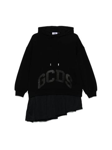 GCDS Abito con felpa e gonna Lounge Logo