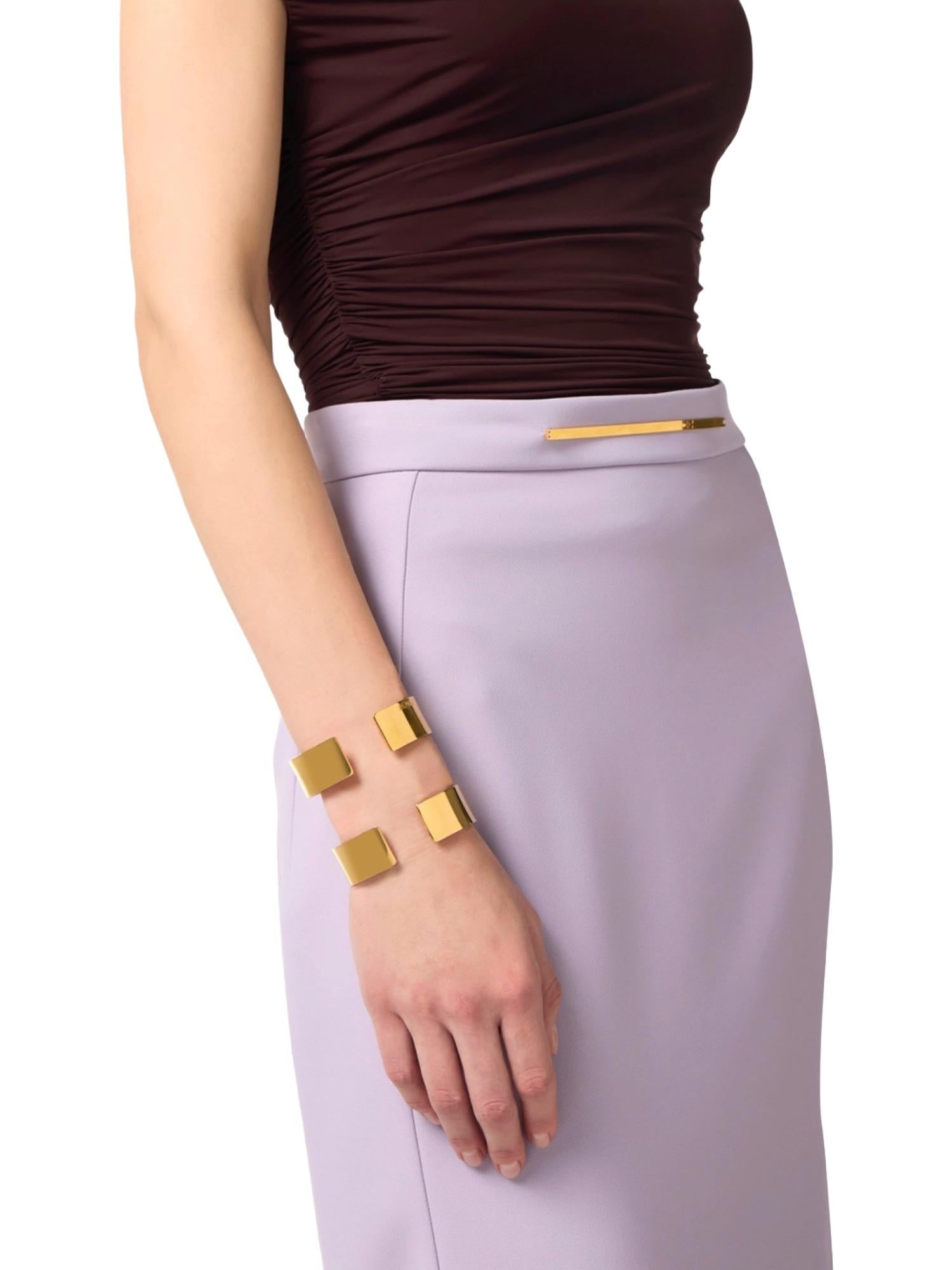 Elisabetta Franchi Bracciale rigido con logo