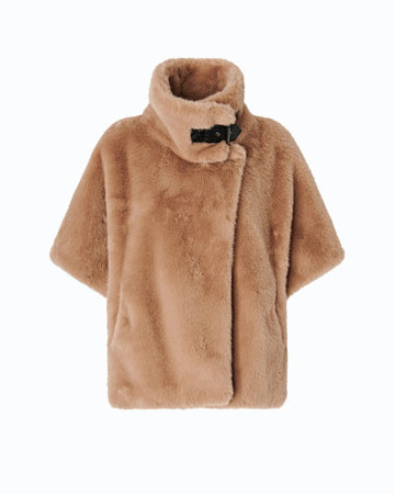 Pinko Cappa in Tessuto Aspen Effetto Pelliccia donna