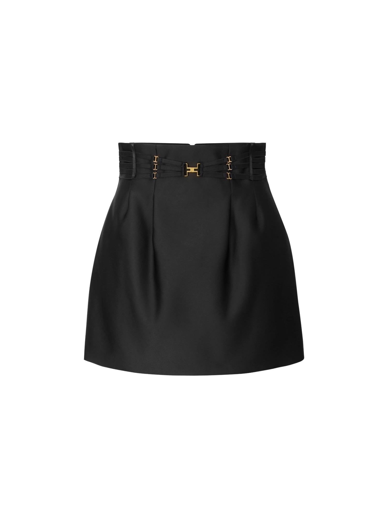 Elisabetta Franchi Gonna con elastici lingerie
