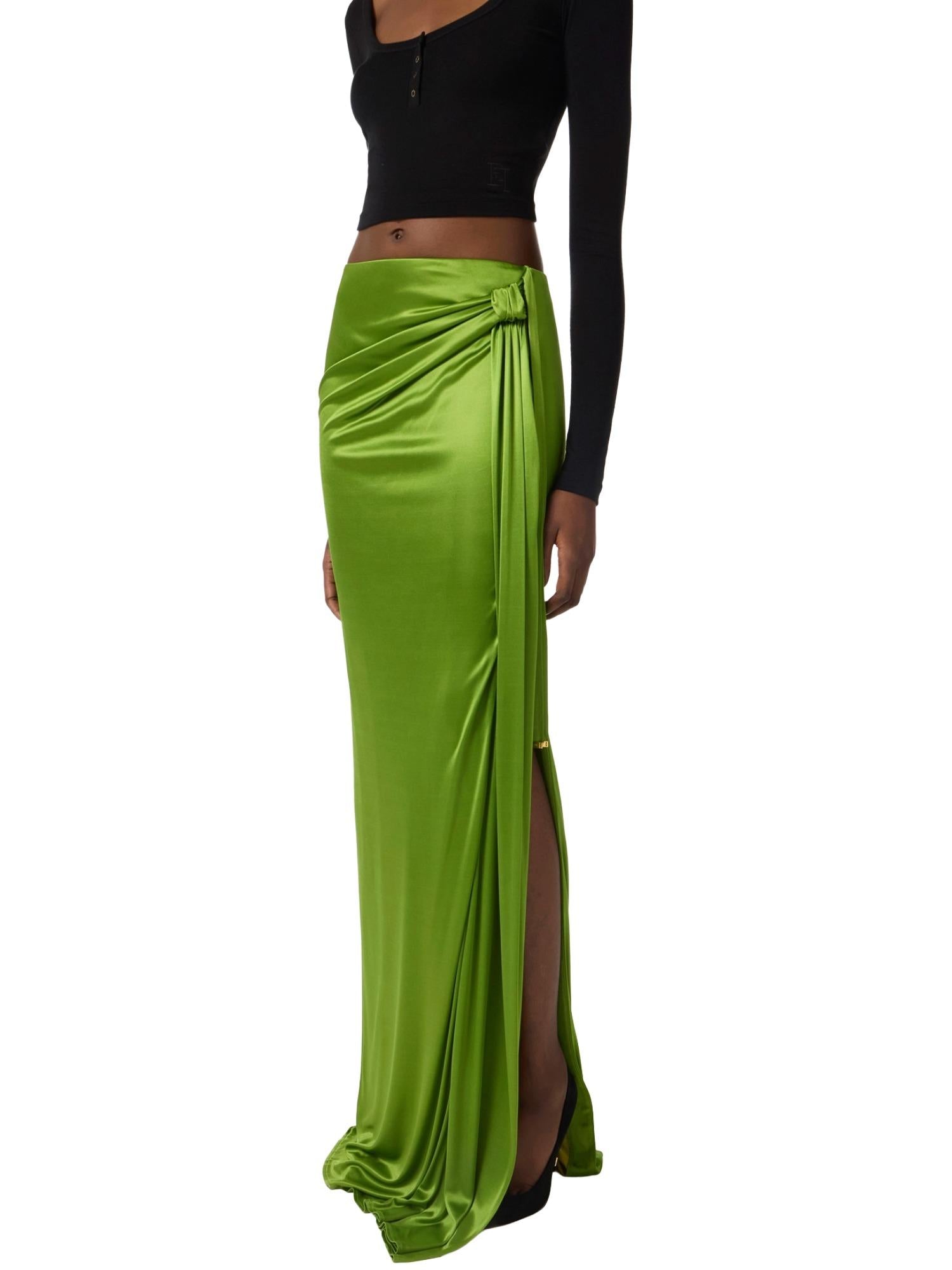 Elisabetta Franchi Gonna lunga con drappeggio