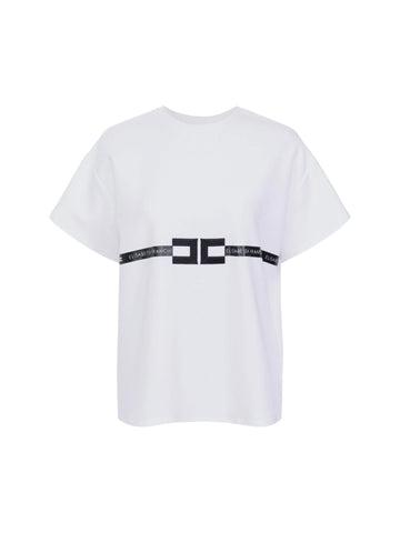Elisabetta Franchi T-shirt oversize con logo