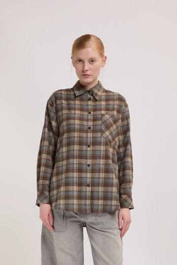 Camicia con Taschino Motivo a Quadri