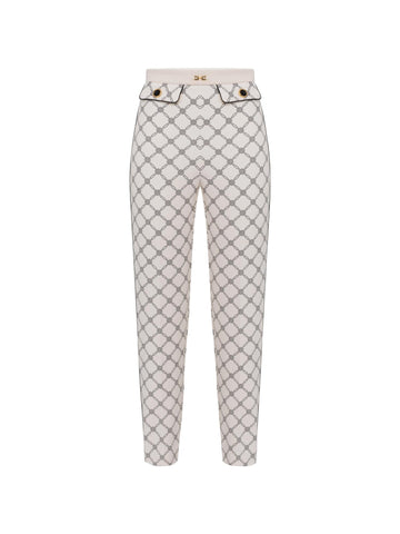 Elisabetta Franchi Pantalone con stampa losanghe