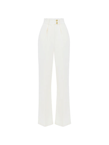 Elisabetta Franchi Pantalone in crepe con pinces