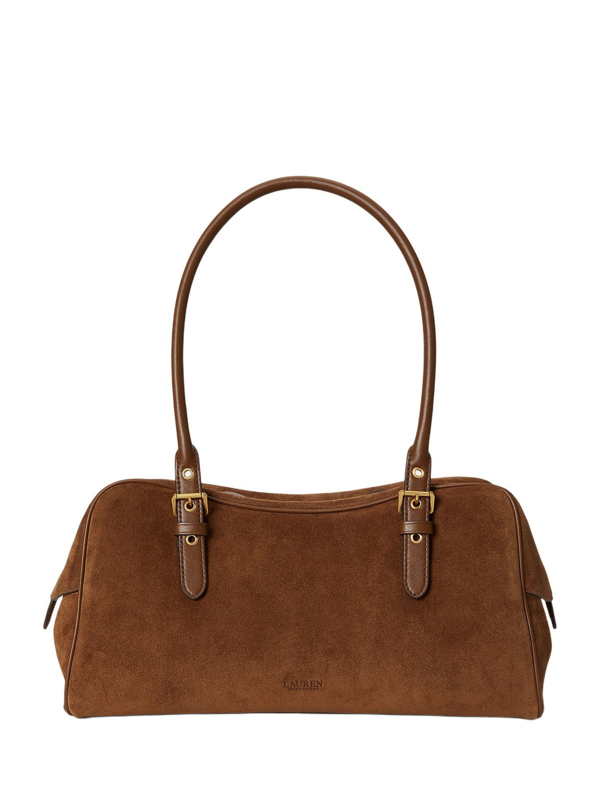 Borsa a mano grande in pelle scamosciata Marcy con cerniera