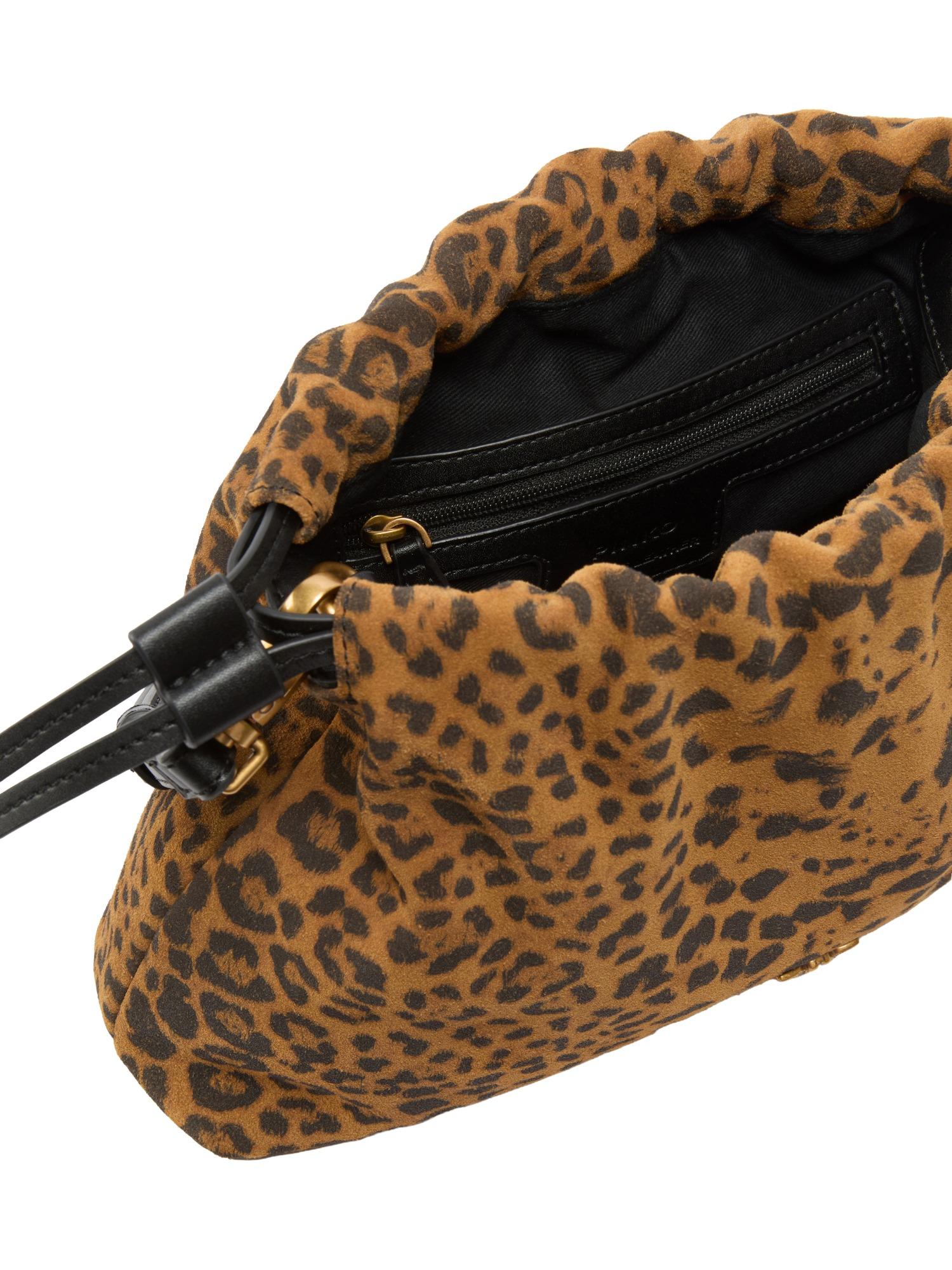Pinko Borsa leopardata in suede