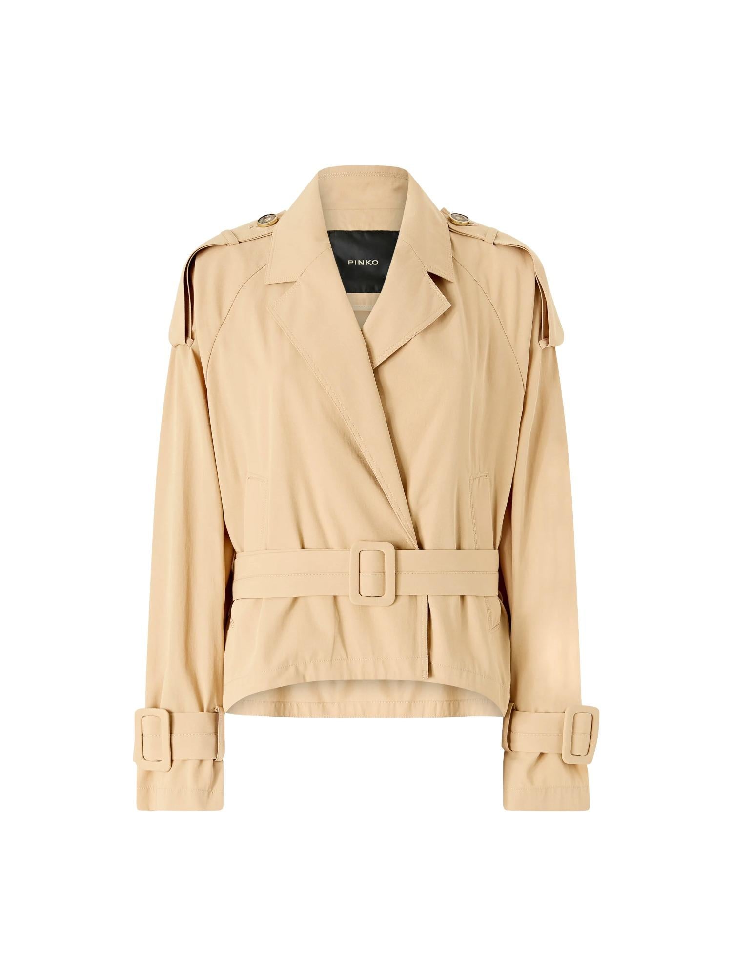 Pinko Trench corto con cintura Tanya