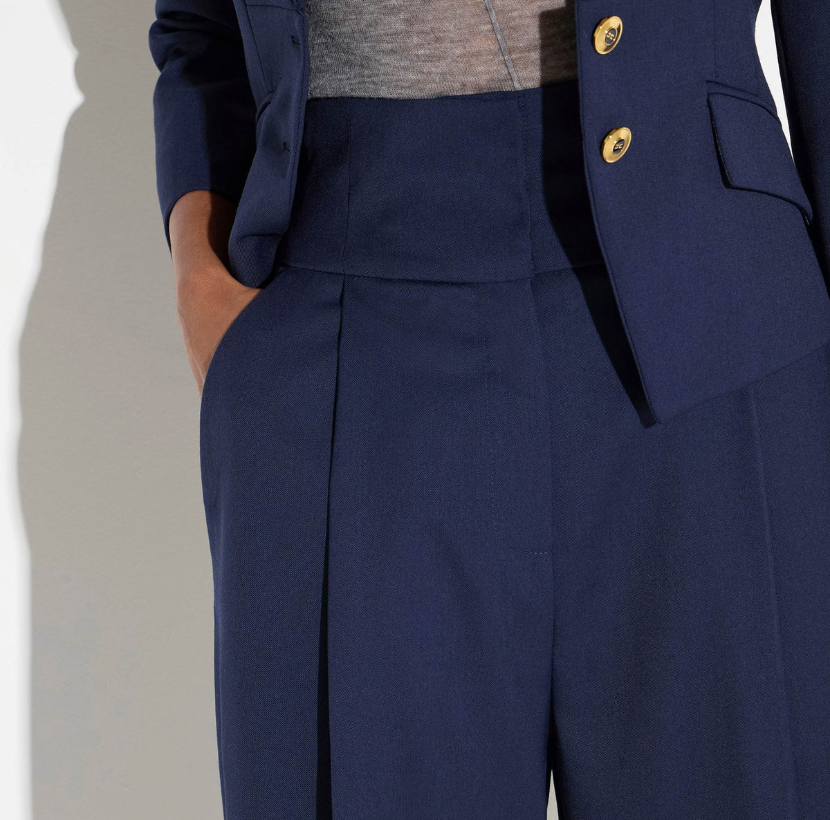 Pantaloni in gabardina