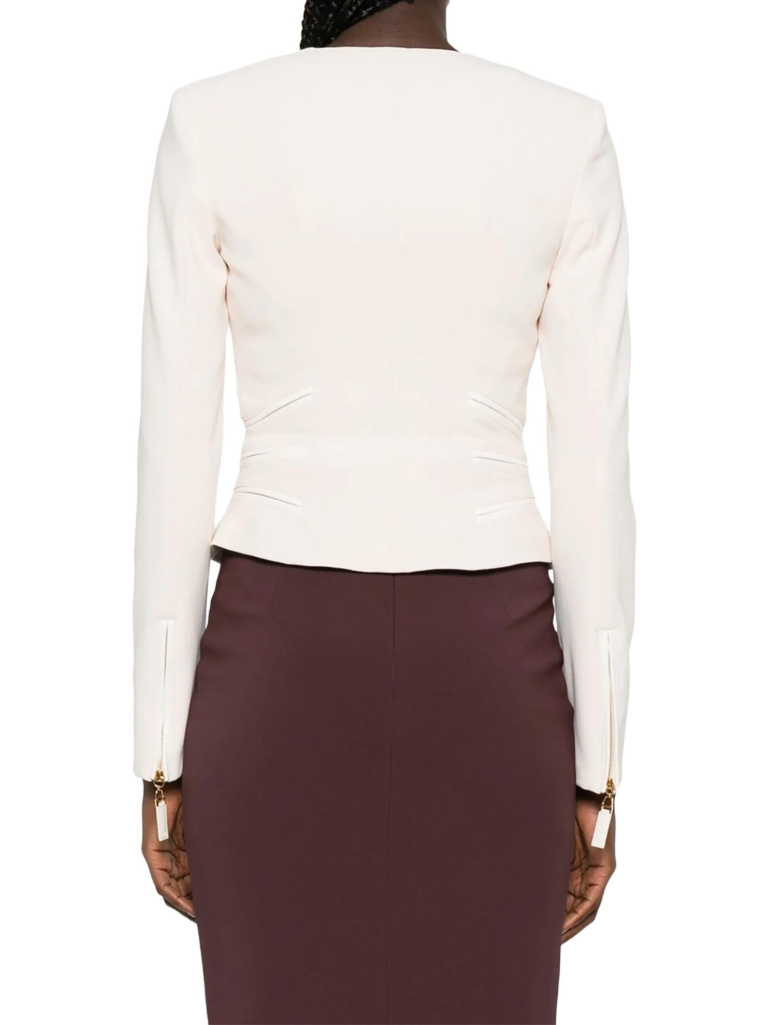 Elisabetta Franchi Giacca in crepe con zip