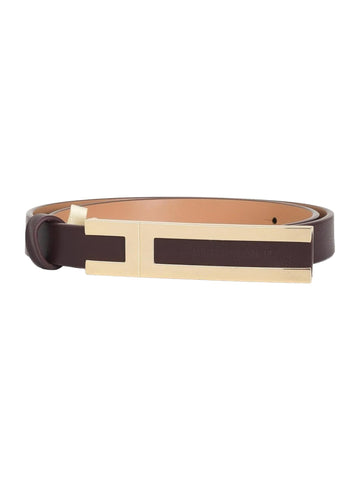 Elisabetta Franchi Cintura con placca logo 1,5 cm