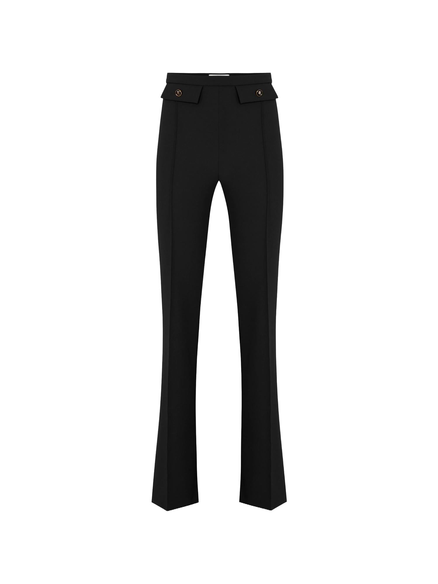 Elisabetta Franchi Pantalone a palazzo in crepe