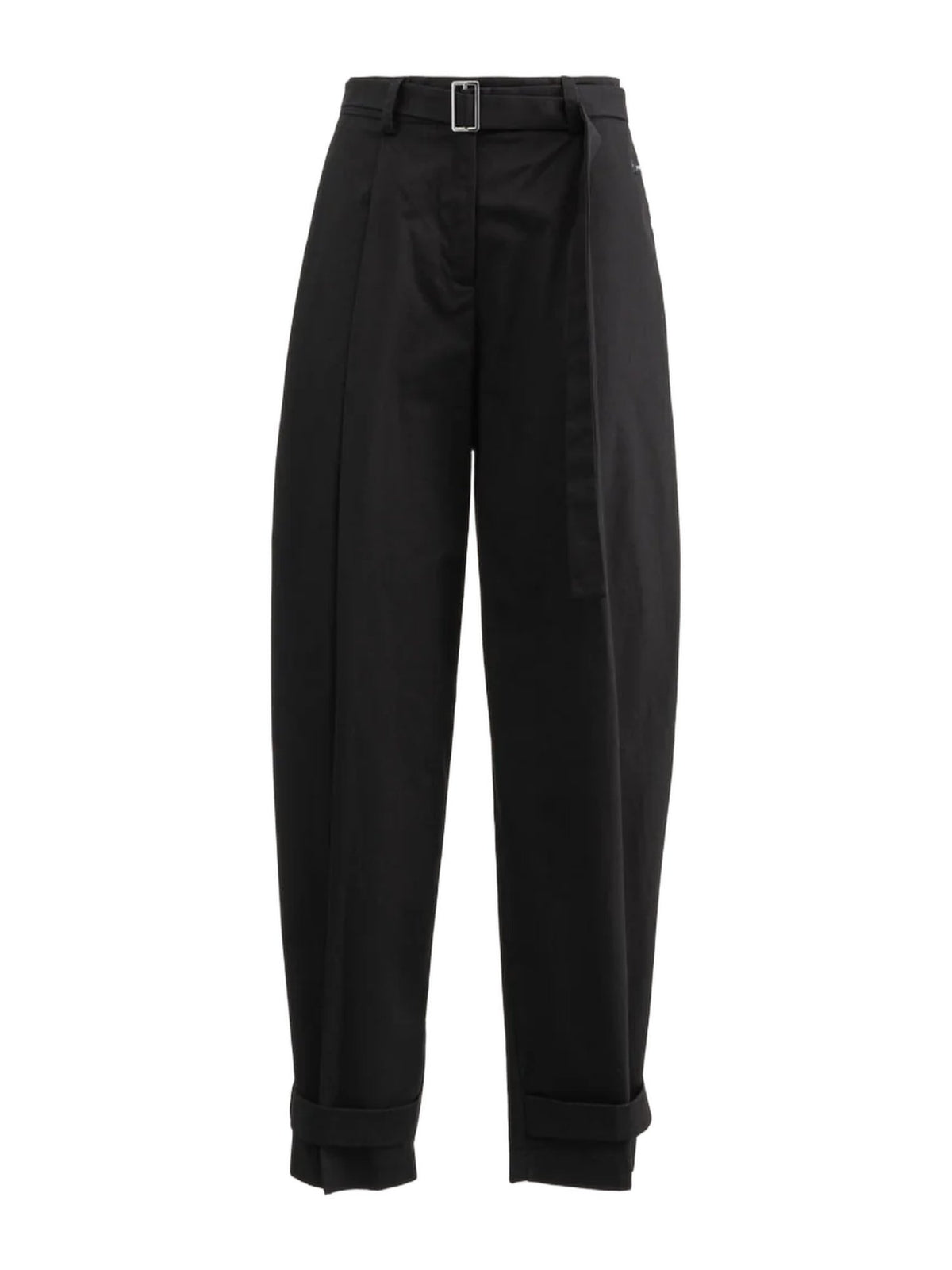 Pantalone in cotone con cinturino