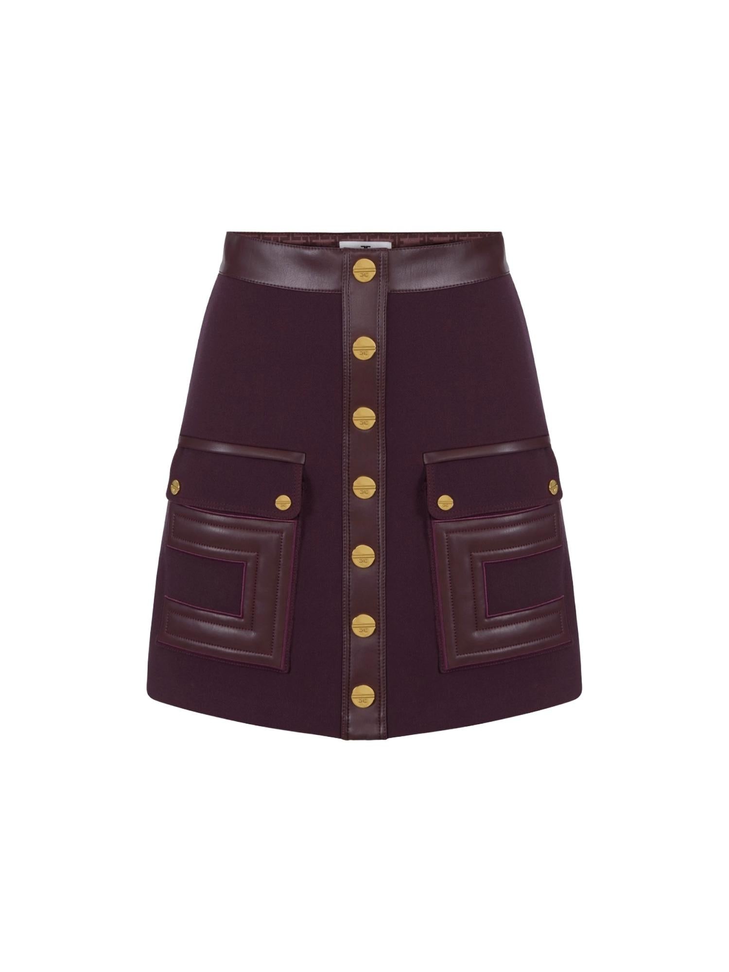 Elisabetta Franchi Gonna con dettagli logo