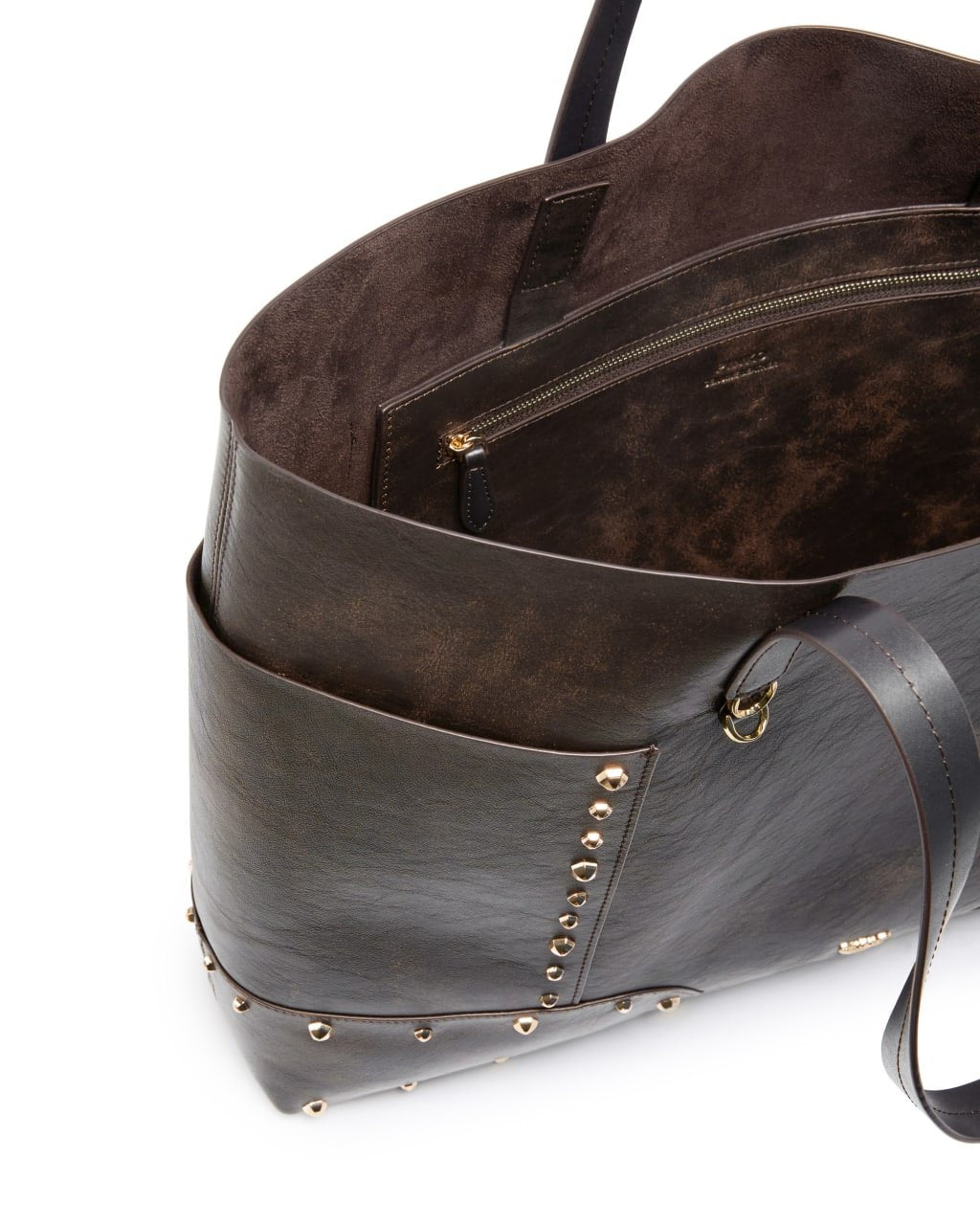 Pinko Borsa in Pelle Liscia con Borchie donna