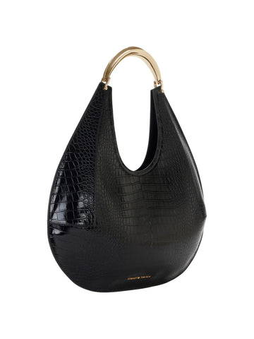 Elisabetta Franchi Borsa hobo grande con stampa cocco