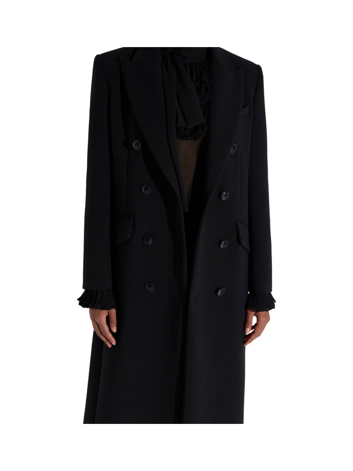 Cappotto in doppio crêpe