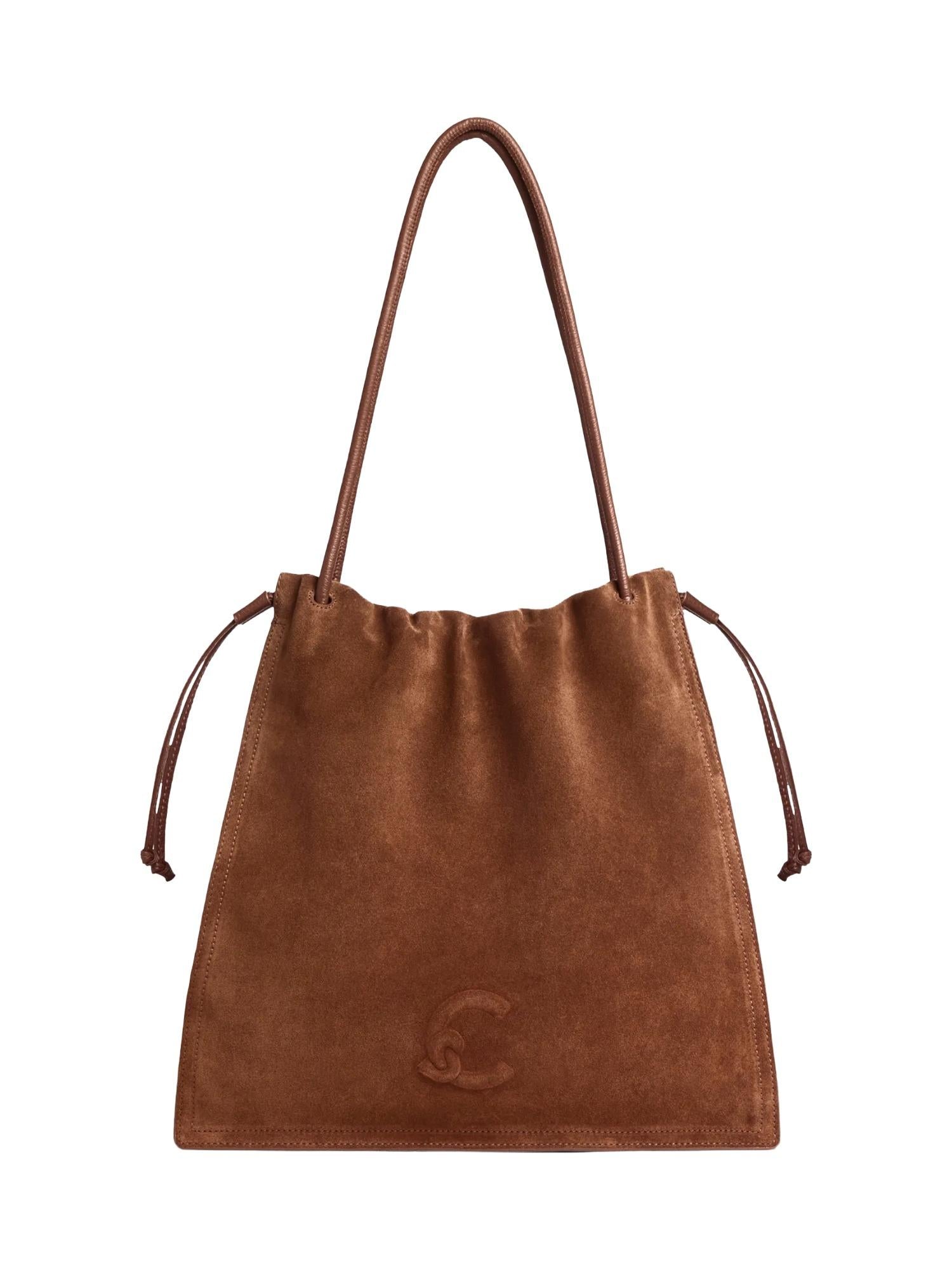 Coccinelle Borsa in suede Dulse large