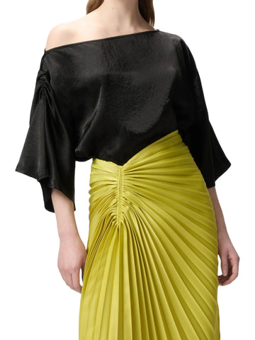 Pinko Blusa in satin stropicciato Breath