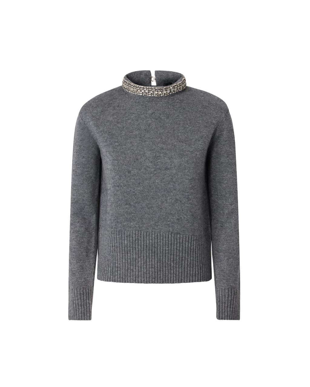 Pinko Maglia Slim con Ricamo di Castoni donna