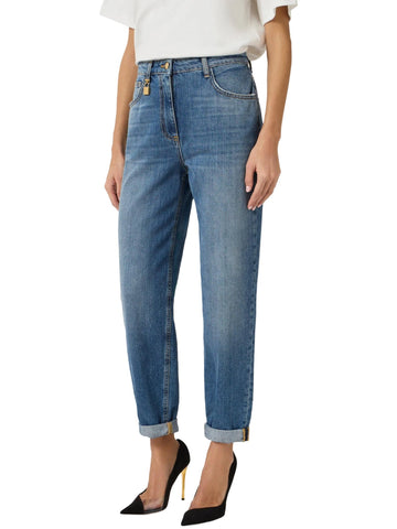 Elisabetta Franchi Jeans con lucchetto gioiello