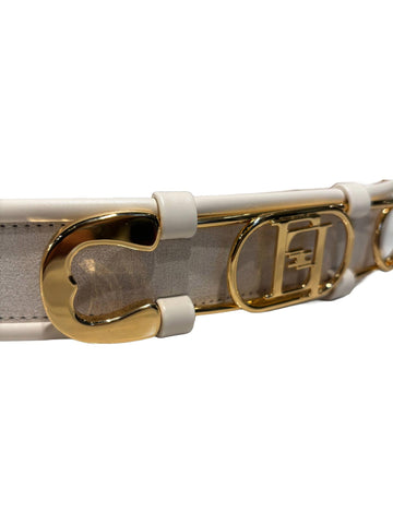 Elisabetta Franchi Cintura con placca logata 5 cm
