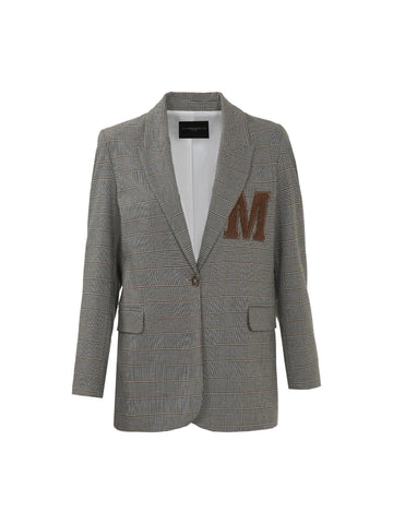 Marc Ellis Giacca a quadri con logo